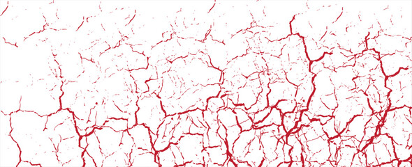 red and white grunge. Distress overlay texture. Abstract surface dust and rough dirty wall background concept. Worn, torn, weathered effect. Vectors