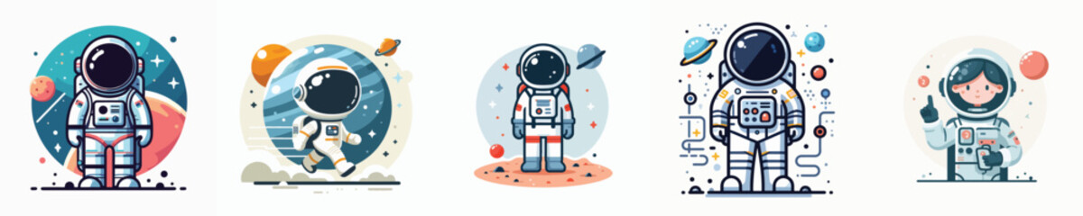 Vector of an astronaut.