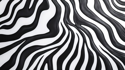 Abstract sand ripple texture, black and white high-contrast pattern.