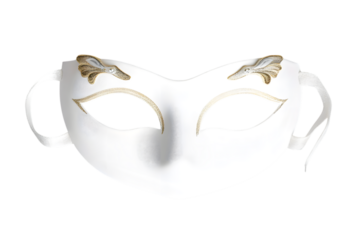 White mask isolated on white. Ai Generated Images