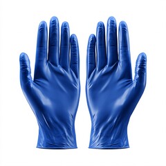 Blue Protective Gloves for Medical and Industrial Use in Clean Environments