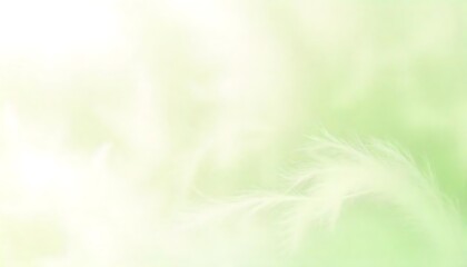 Obraz premium soft feathery green background, abstract watercolor painting, blending into a serene, minimalist composition