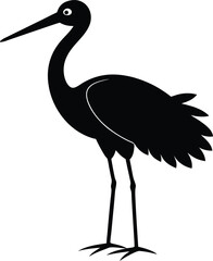 Obraz premium heron on a white background