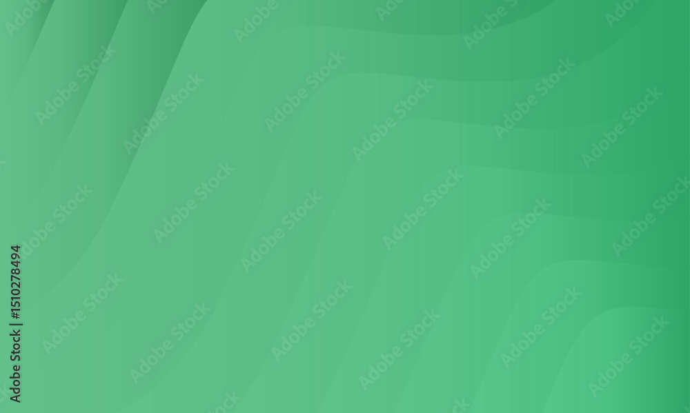 Poster abstract background with green light turquoise waves creating a soothing and calming visual effect.