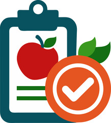 Healthy Food Inspection Vector Icon