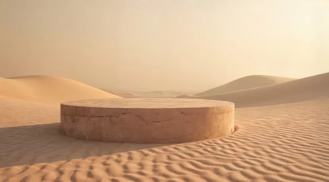 Centered Podium with Natural Sand Formations