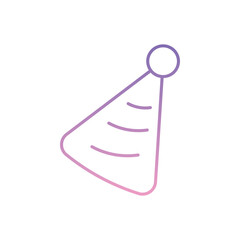 Party Hat Icon vector stock illustration