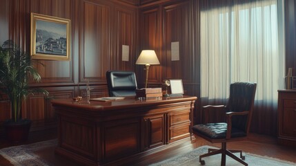Luxurious Wooden Office (1)