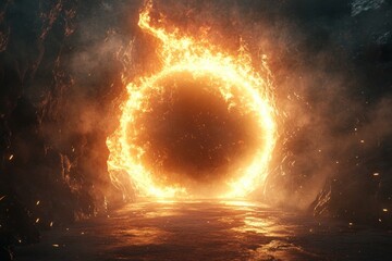 Black hole with bright glowing event horizon