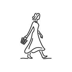 Woman with Basket icon