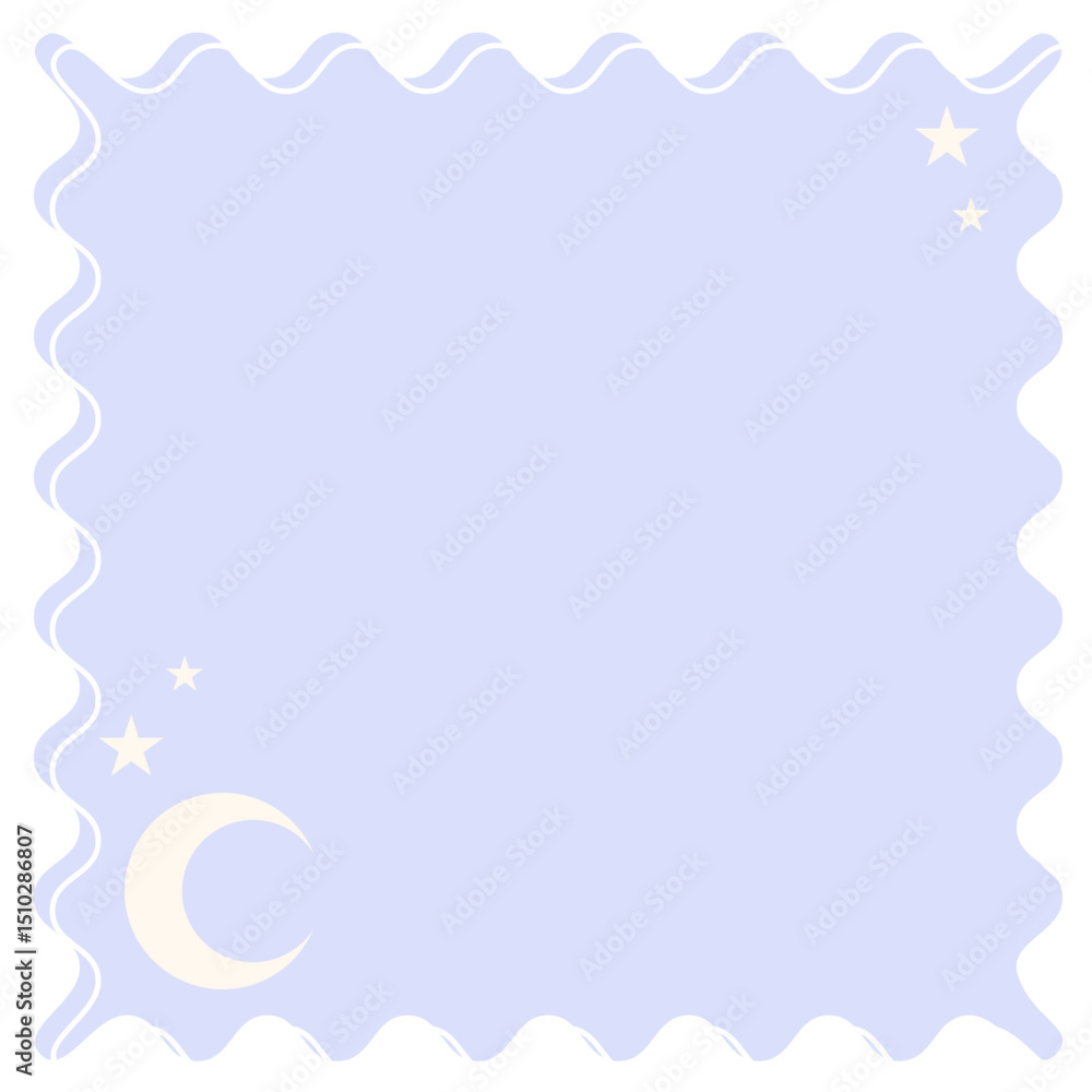 Poster graphic baby speech bubble soft colored backdrop icon. pastel childish dreamy symbol silhouette. dra