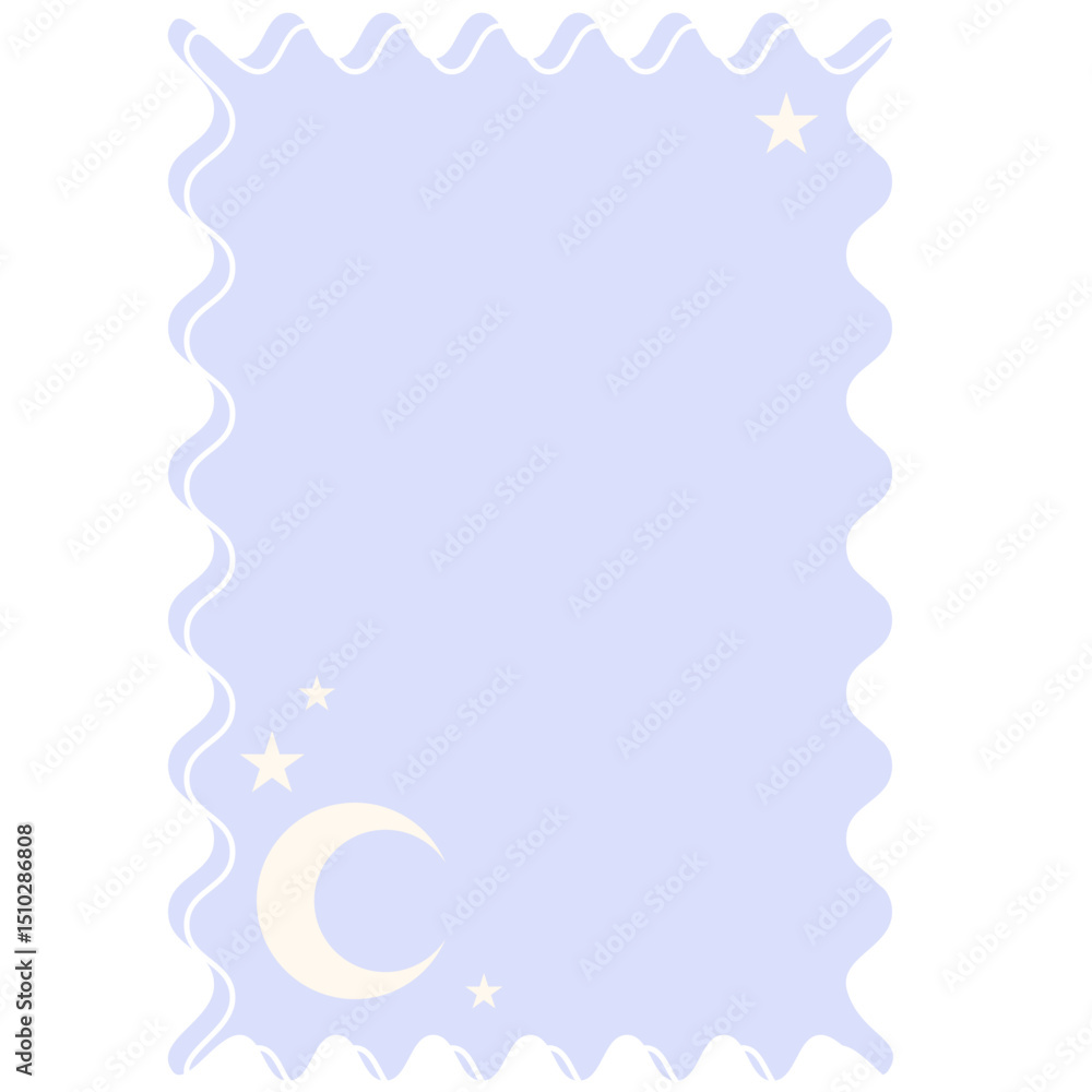 Poster graphic baby speech bubble soft colored backdrop icon. pastel childish dreamy symbol silhouette. dra