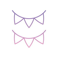 Garlands  Icon vector stock illustration