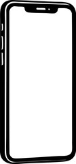 Phone vector on white background