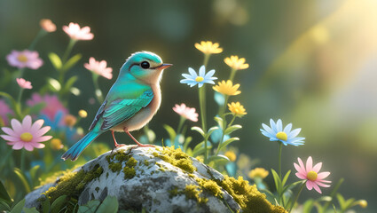 Obraz premium bird on a branch