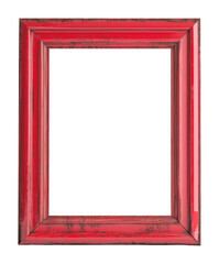 PNG Rectangle vintage picture framed mockup red decoration elegant.