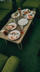 messy table after eating