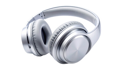 futuristic head phone  isolated on solid white background  Png form