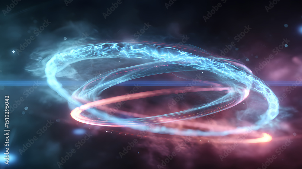 Aufkleber celestial vortex of energy: an evocative visual journey through space, showcasing a mesmerizing disp