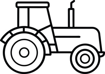 Rustic Farm Tractor Vector – Classic American Pride