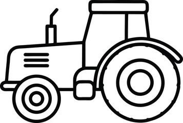 Rustic Tractor Sketch – Classic American Farm Icon