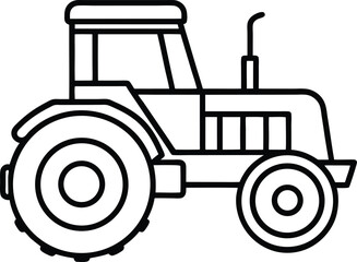 Classic Farm Tractor Vector – Patriotic Rural Machinery