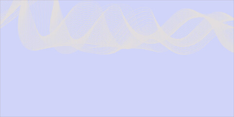 Abstract blue background with white lace curtains and flowing lines for decorative and business design