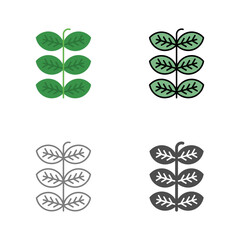 Tobacco Leafs Vector Icon
