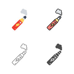 Electronic Cigarette Vector Icon