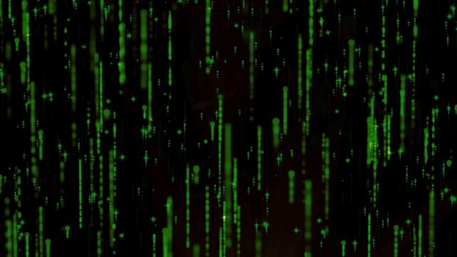 green binary code
