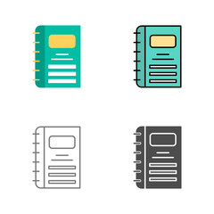 Notebook Vector Icon