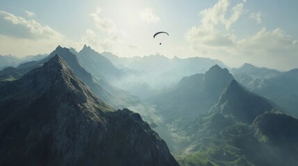 Mountain Paragliding View