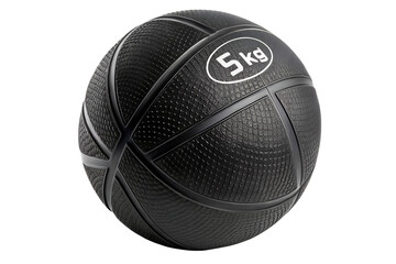 Black basketball resting on a surface, showcasing its textured design and weight label, perfect for training, games, or workouts in various settings Generative AI