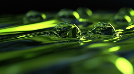 Liquid Drops Close-up