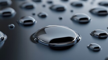 Water droplets macro