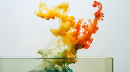 Colorful Ink Blossoms