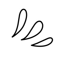 Cartoon manga element 