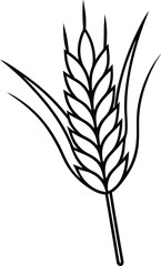 Vintage Wheat Sheaf Illustration &ndash; Americana Harvest Symbol