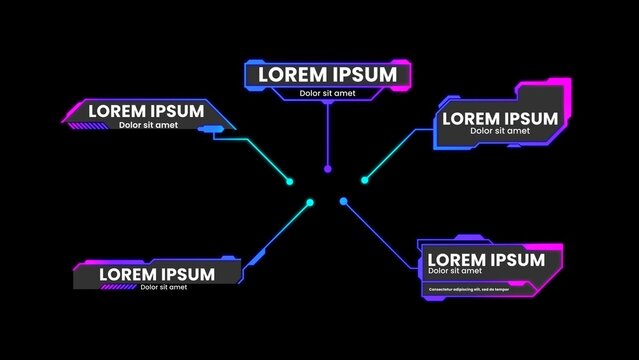 Modern Futuristic Gradient Call Out Title Bundle