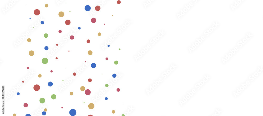 Poster multicolor confetti abstract background with a lot of falling pieces, isolated on a white background