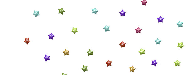 Dazzling Delight: Witness the Brilliance of a 3D Colorful Stars Downpour