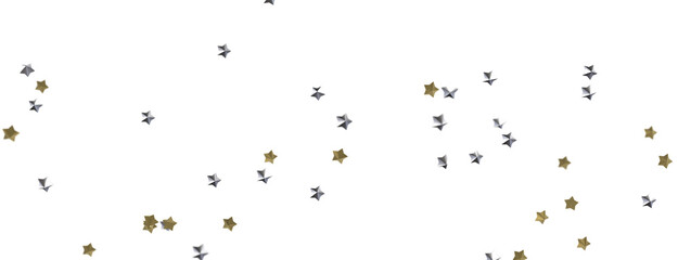 Celestial Christmas Symphony: Enthralling 3D Illustration of Falling Holiday Starbursts