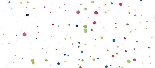 Multicolor confetti abstract background with a lot of falling pieces, isolated on a white background.