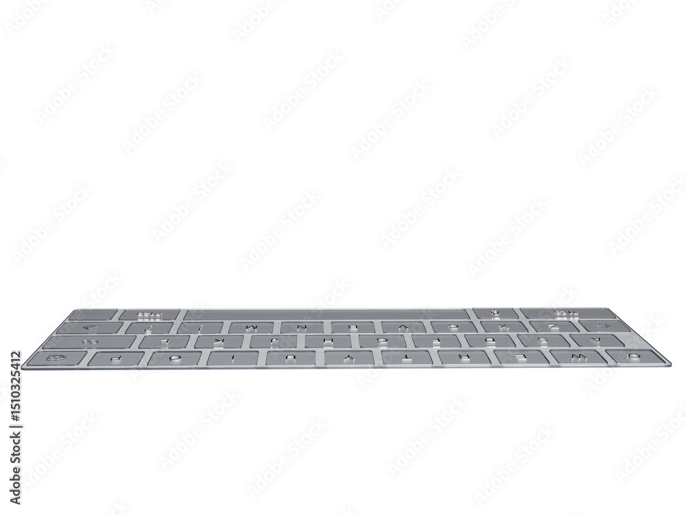 Poster a keyboard on a black background