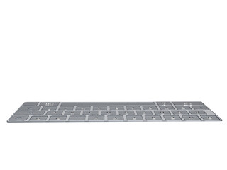 Modern Keyboard with Grey Keys