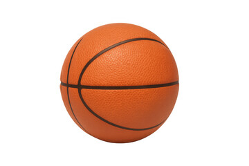Fototapeta premium Classic orange basketball ball rotating on transparent background