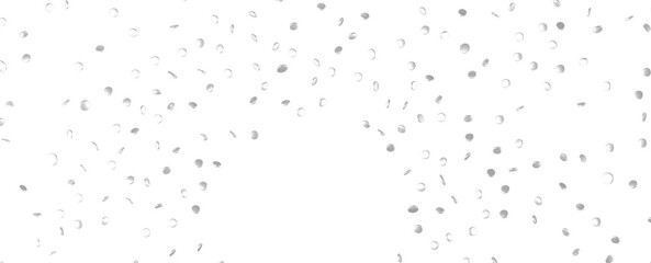 Joyful Deluge: Brilliant 3D Illustration Showcasing an Overflow of silver Confetti