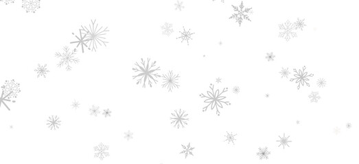 Glistening Snow Shower: Striking 3D Illustration Showcasing Falling Holiday Snowflakes