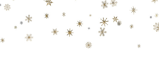 Glistening Snow Shower: Striking 3D Illustration Showcasing Falling Holiday Snowflakes