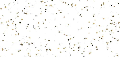 Glittering confetti on a transparent background. Holiday, birthday and Christmas decoration